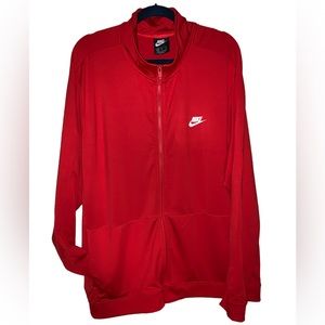 Nike Red Warm Up Jacket Size XXL Pre- Owned Unisex Fit